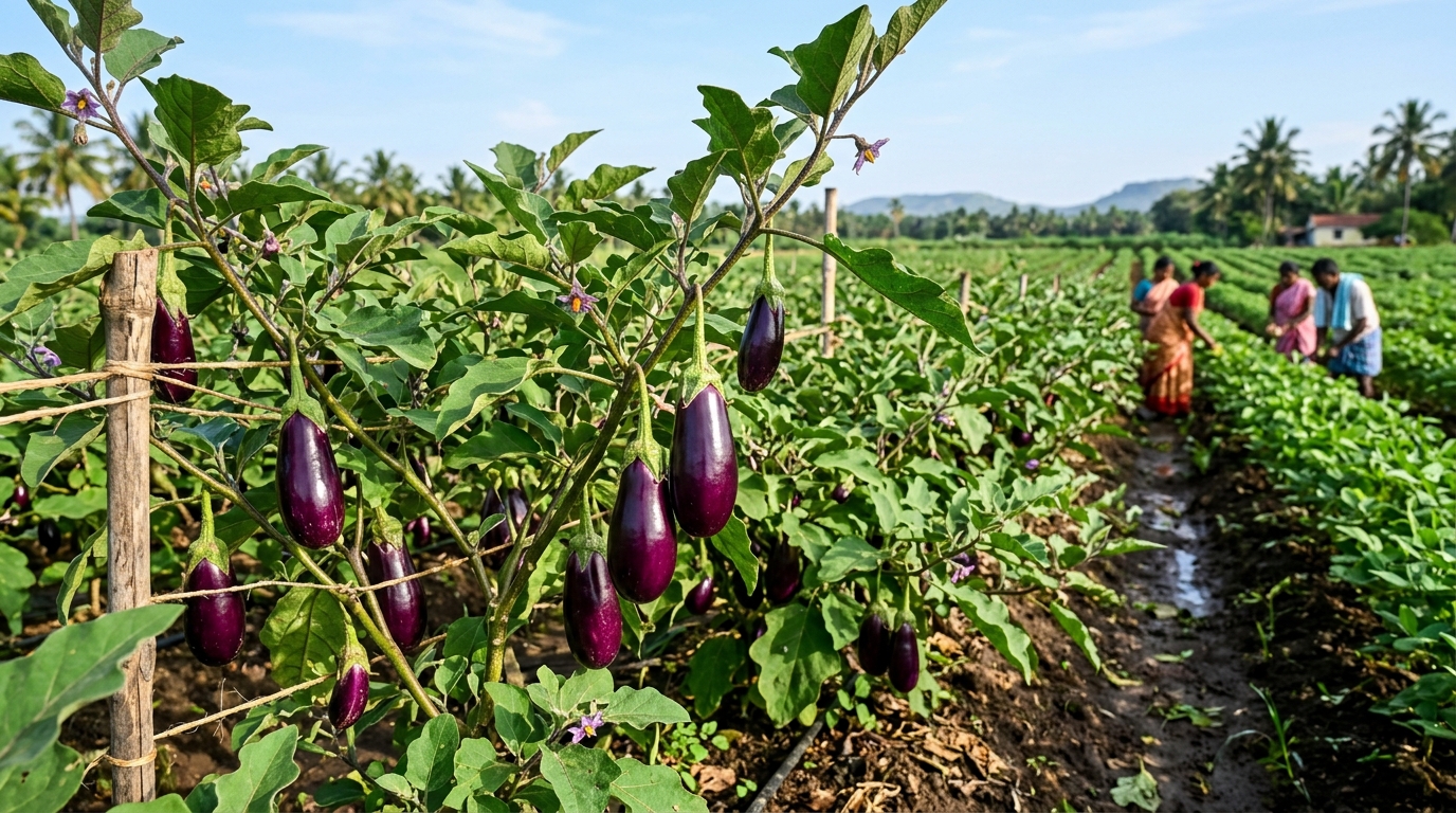 Brinjal (Eggplant) seed production in Karnataka